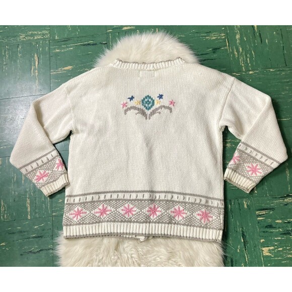 Women's Floral Knit Cardigan Sweater - Picture 3 of 12